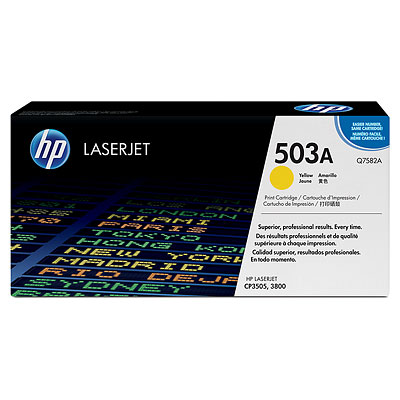 Mực in HP 503A Yellow LaserJet Toner Cartridge (Q7582A)