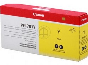 muc in canon pfi 701 yellow ink tank