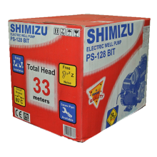 Máy bơm nước Shimizu PS-128 BIT không tự động, đẩy cao, giếng cạn